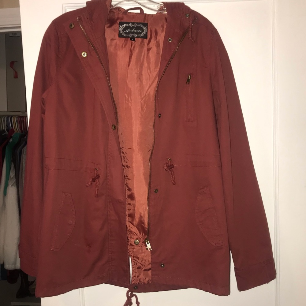 Ambiance Rust Red Utility Jacket